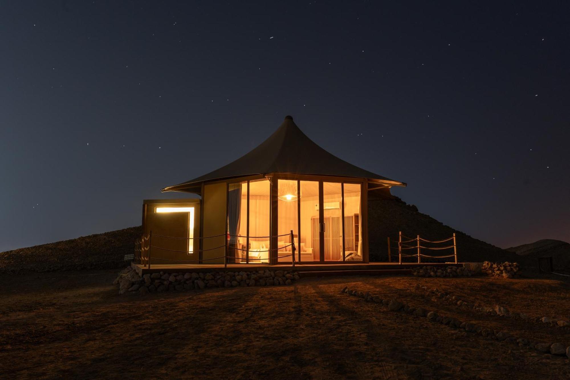 Pura Eco Retreat, Jebel Hafit Desert Park Al Ain Exteriör bild